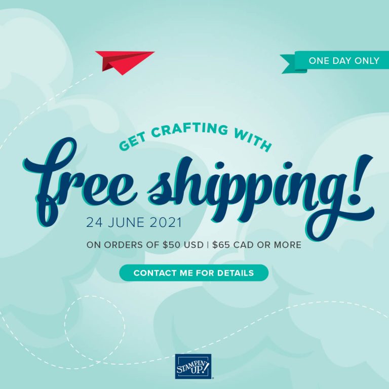 Free shipping, Stampin up