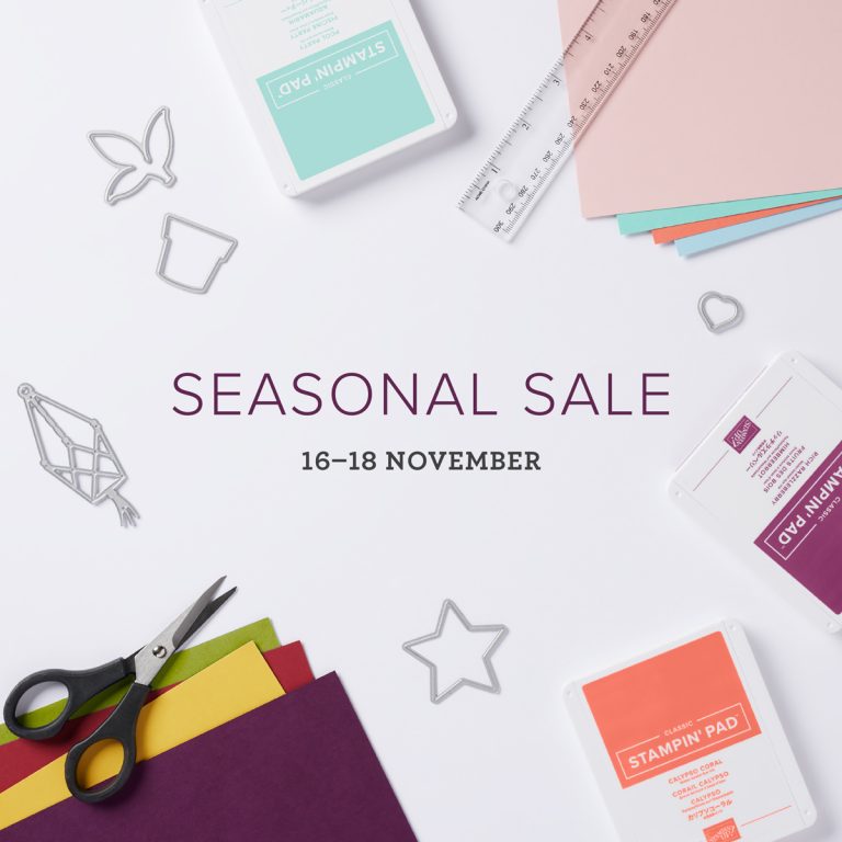 Seasonal sale stampin up